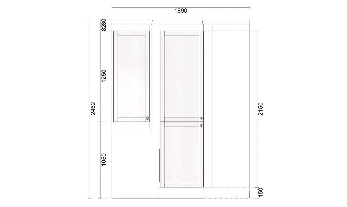 Utility design boiler wall elevation