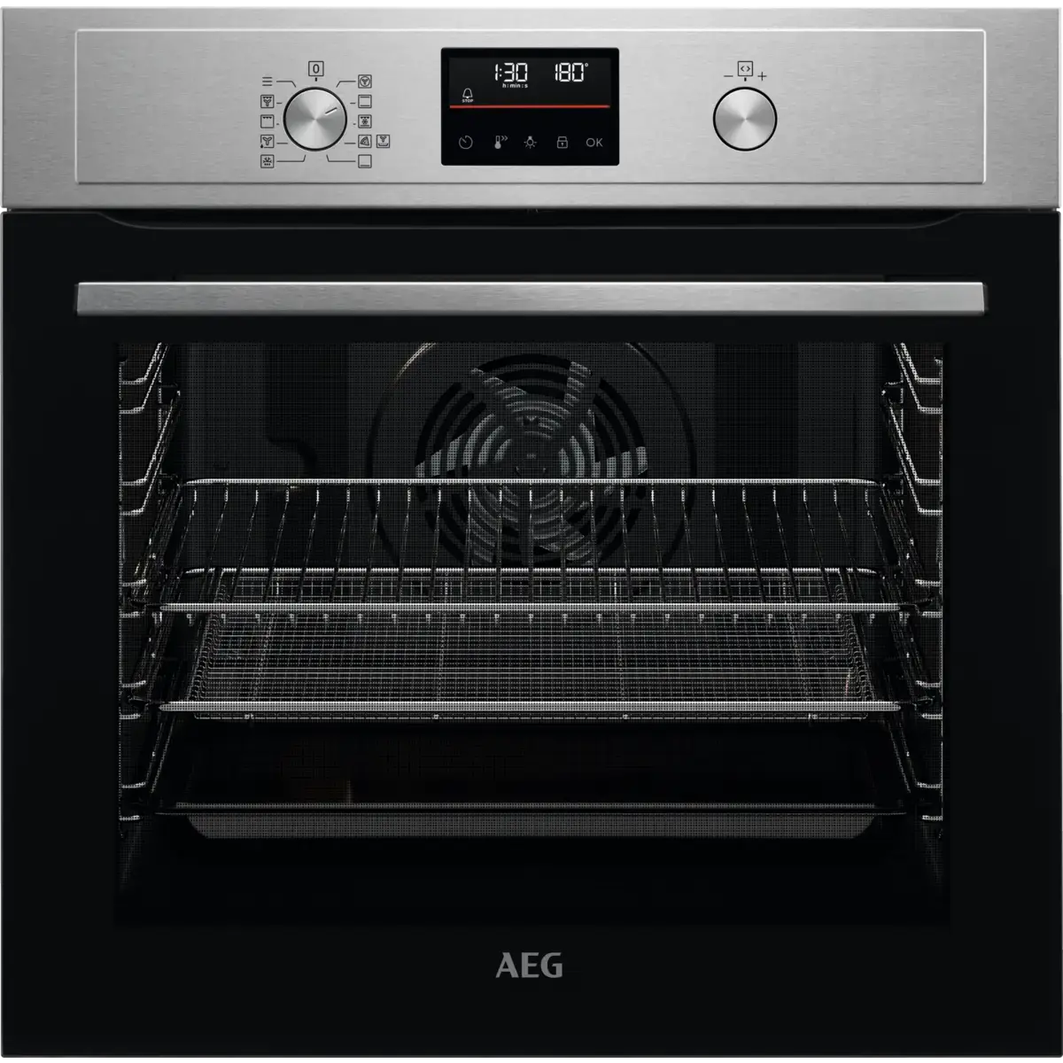 AEG 3000 AirFry Aqua Clean Enamel Built-in Oven BEX335011M