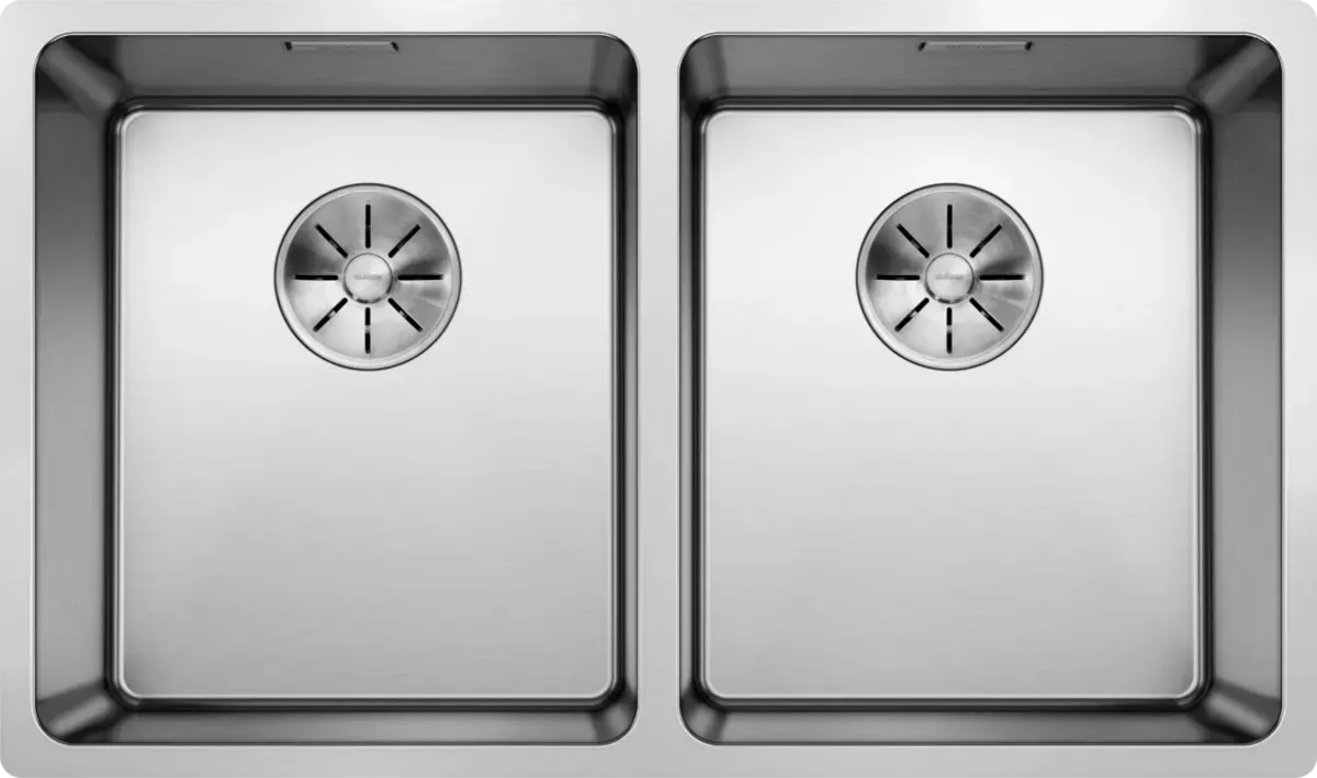 blanco aldano 2-bowl stainless steel sink 522983