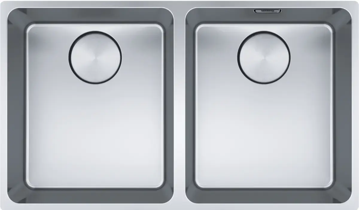franke mythos 2 bowl stainless steel sink 122.0607.085
